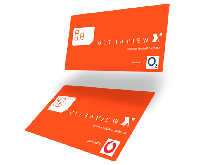 UltraviewX business mobile broadband powered either by O2 or Vodafone